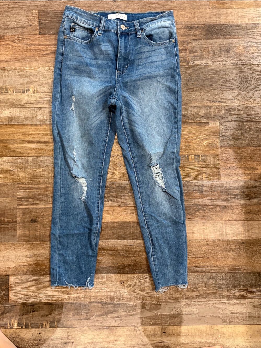 KanCan Blue Distressed Women's Skinny Jeans size 28